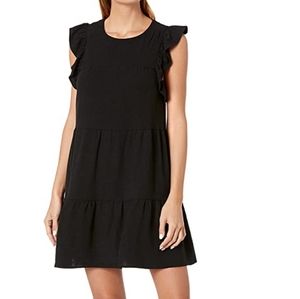 Show Me Your Mumu Daydream mini dress - black linen - M